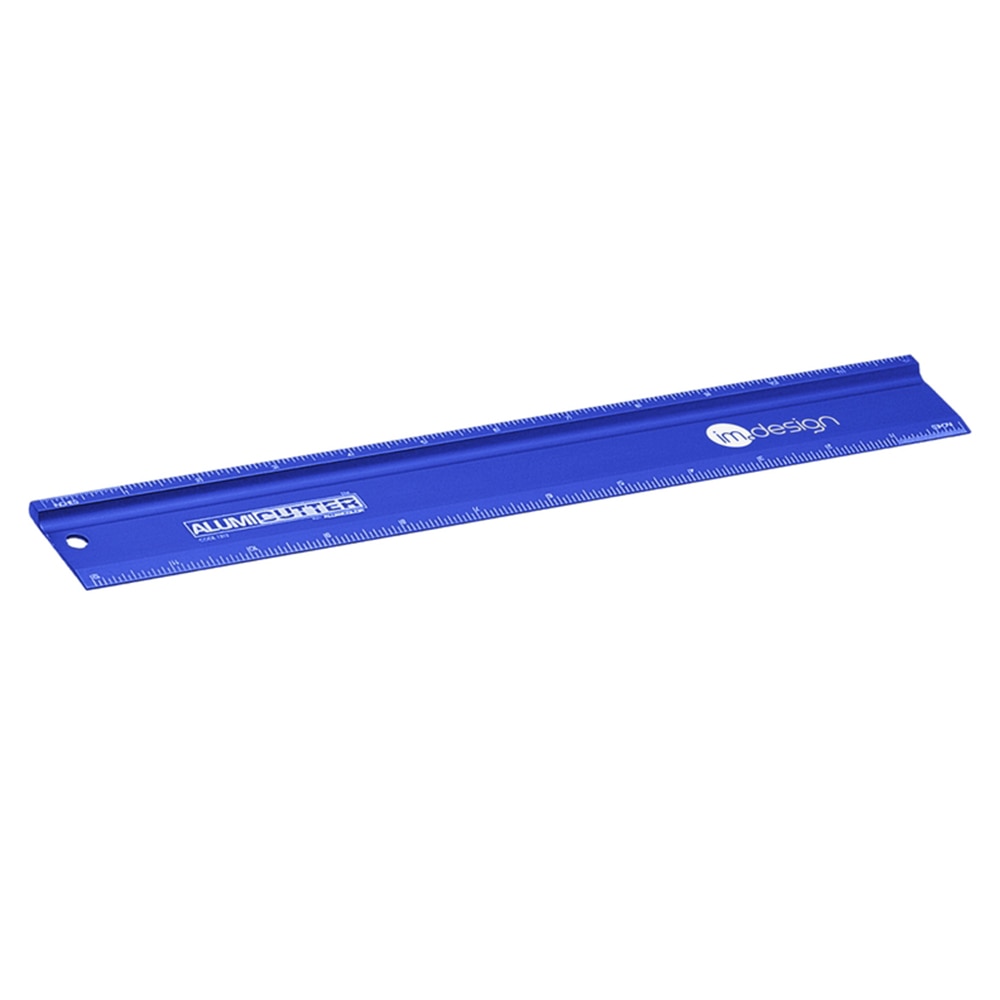 Alumicolor, Alumicutter, Cutting Edge, Ruler, 12", Blue